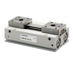 LOW PROFILE PARALLEL PNEUMATIC GRIPPER WITH LINEAR GUIDE