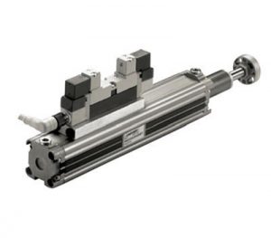 TELESCOPIC CYLINDER WITH INTEGRATED VALVE